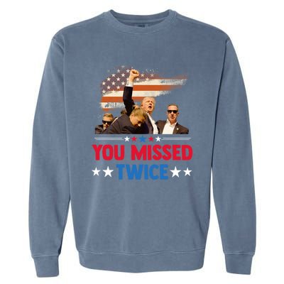 You Missed Twice Garment-Dyed Sweatshirt