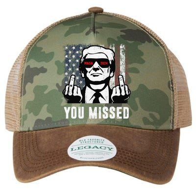 You Missed Trump Fingers Usa Maga 2024 Legacy Tie Dye Trucker Hat