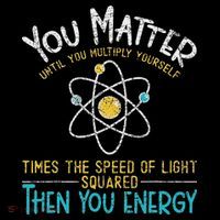 You Matter Until You Multiply Yourself Funny Science Physics Poster