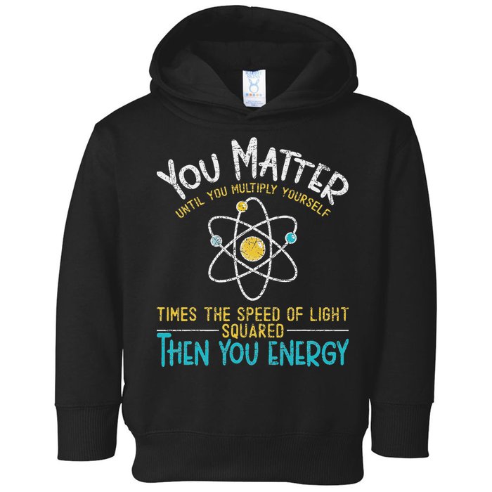 You Matter Until You Multiply Yourself Funny Science Physics Toddler Hoodie