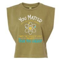 You Matter Until You Multiply Yourself Funny Science Physics Garment-Dyed Women's Muscle Tee