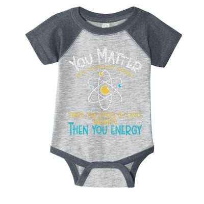 You Matter Until You Multiply Yourself Funny Science Physics Infant Baby Jersey Bodysuit