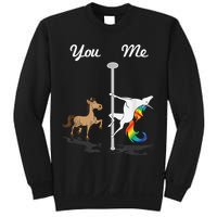 You Me Unicorn Pole Dancing Unicorn Sweatshirt