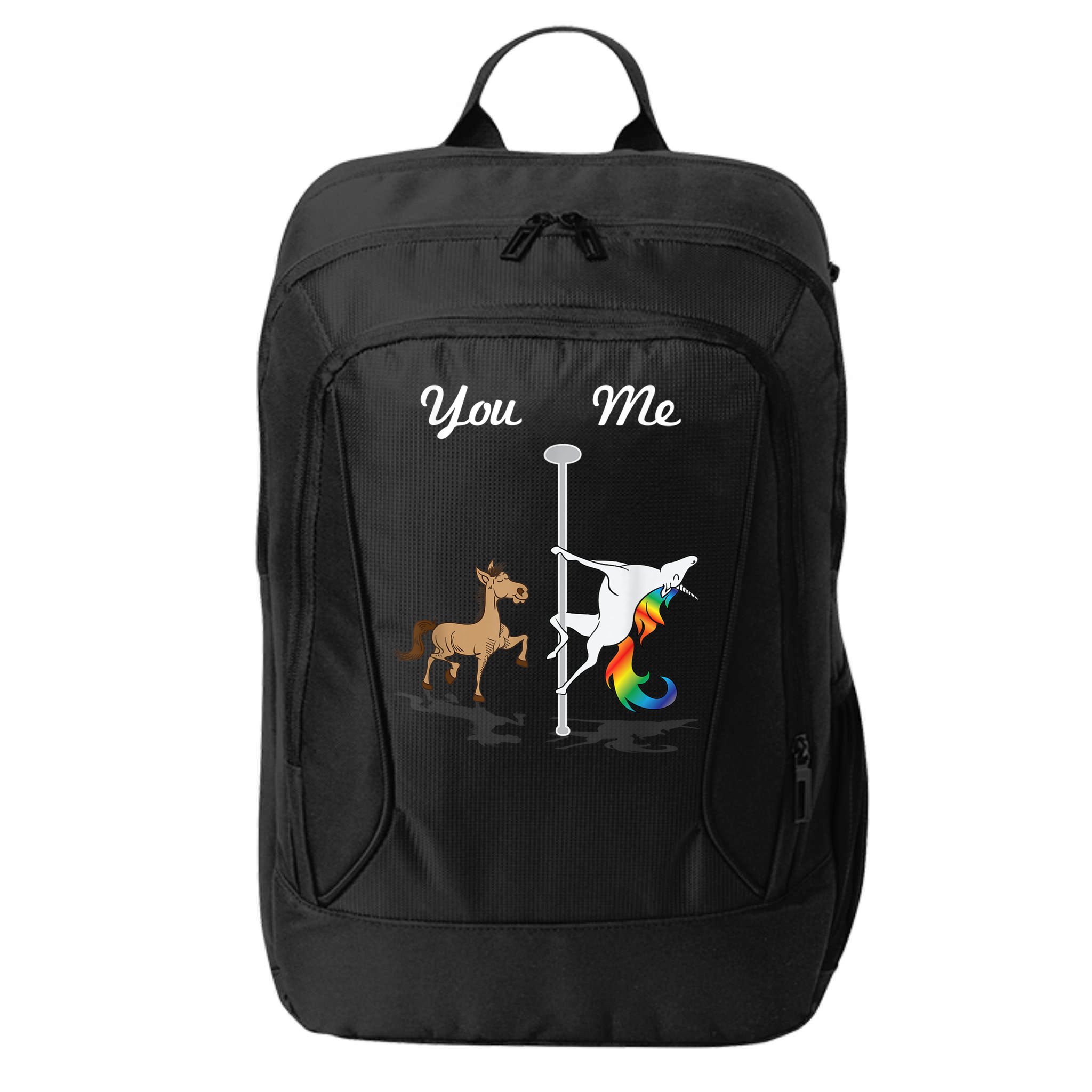 You Me Unicorn Pole Dancing Unicorn City Backpack