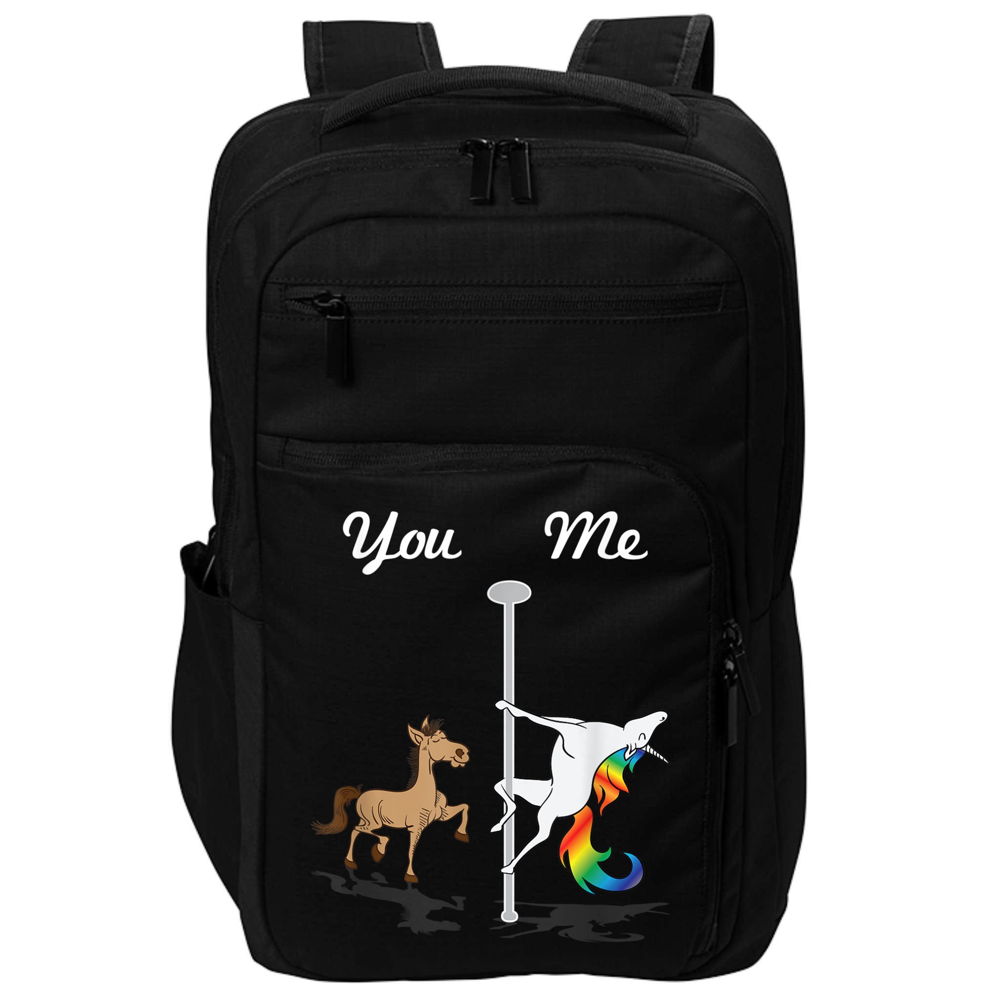 You Me Unicorn Pole Dancing Unicorn Impact Tech Backpack