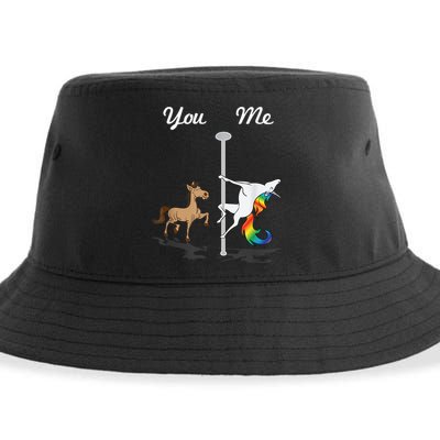 You Me Unicorn Pole Dancing Unicorn Sustainable Bucket Hat