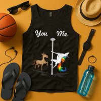 You Me Unicorn Pole Dancing Unicorn Tank Top