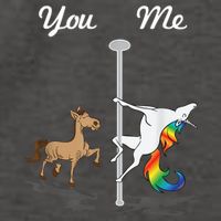 You Me Unicorn Pole Dancing Unicorn Vector Backpack