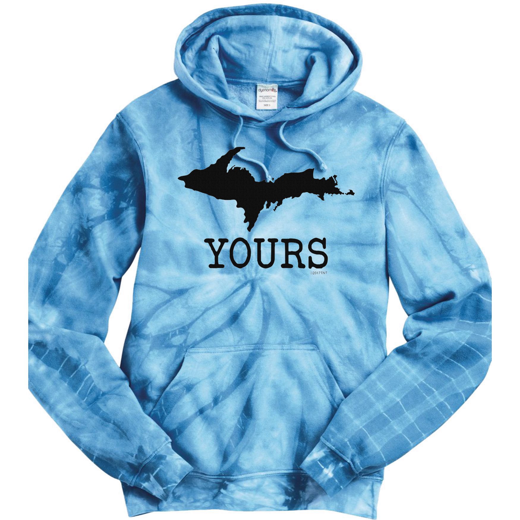 Yooper Michigan Upper Peninsula Up Yours Tie Dye Hoodie