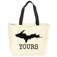 Yooper Michigan Upper Peninsula Up Yours Zip Tote Bag