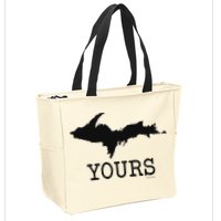 Yooper Michigan Upper Peninsula Up Yours Zip Tote Bag