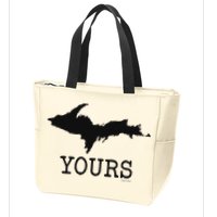 Yooper Michigan Upper Peninsula Up Yours Zip Tote Bag