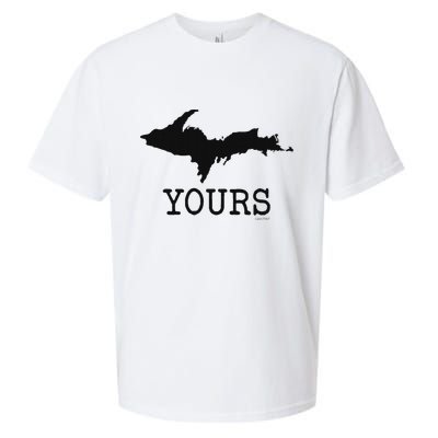 Yooper Michigan Upper Peninsula Up Yours Sueded Cloud Jersey T-Shirt