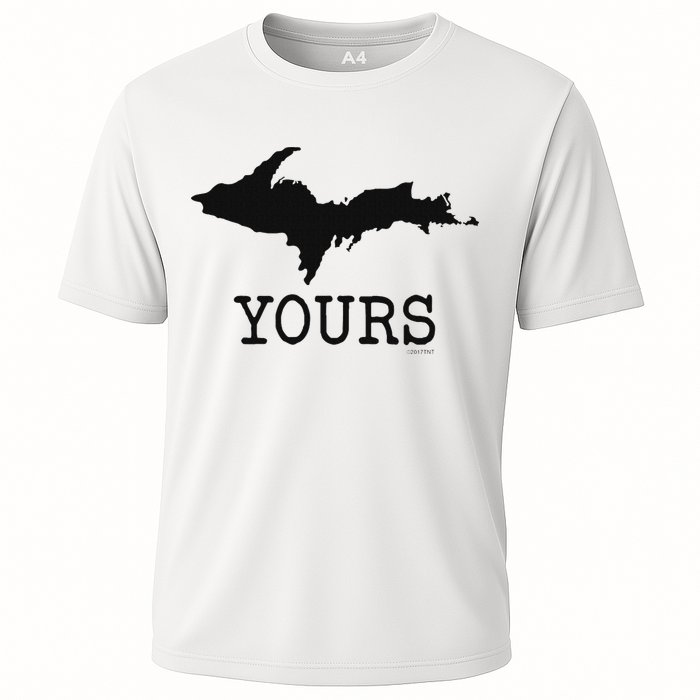 Yooper Michigan Upper Peninsula Up Yours Cooling Performance Crew T-Shirt