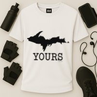 Yooper Michigan Upper Peninsula Up Yours Cooling Performance Crew T-Shirt