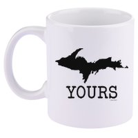 Yooper Michigan Upper Peninsula Up Yours 11oz C Handle Ceramic Mug
