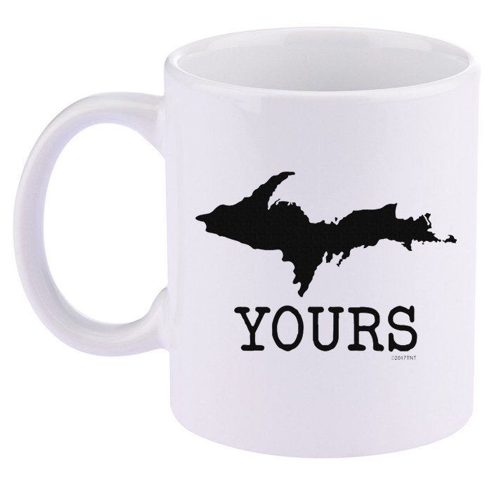 Yooper Michigan Upper Peninsula Up Yours 11oz C Handle Ceramic Mug