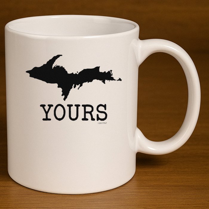 Yooper Michigan Upper Peninsula Up Yours 11oz C Handle Ceramic Mug