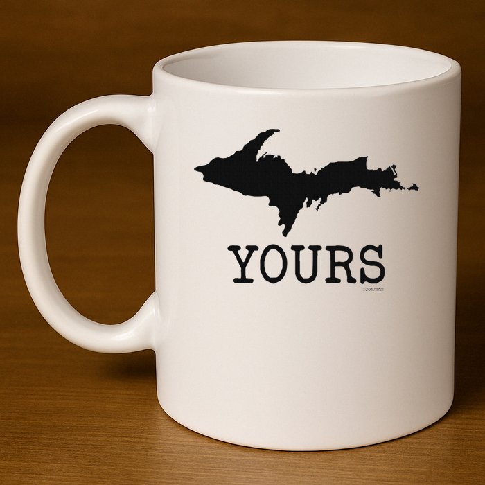 Yooper Michigan Upper Peninsula Up Yours 11oz C Handle Ceramic Mug