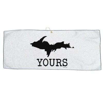 Yooper Michigan Upper Peninsula Up Yours Large Microfiber Waffle Golf Towel