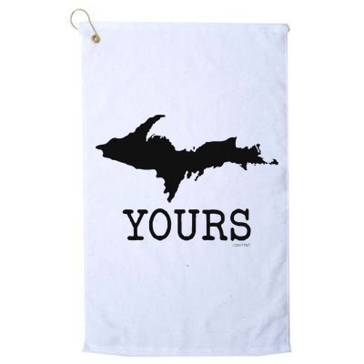Yooper Michigan Upper Peninsula Up Yours Golf Towel