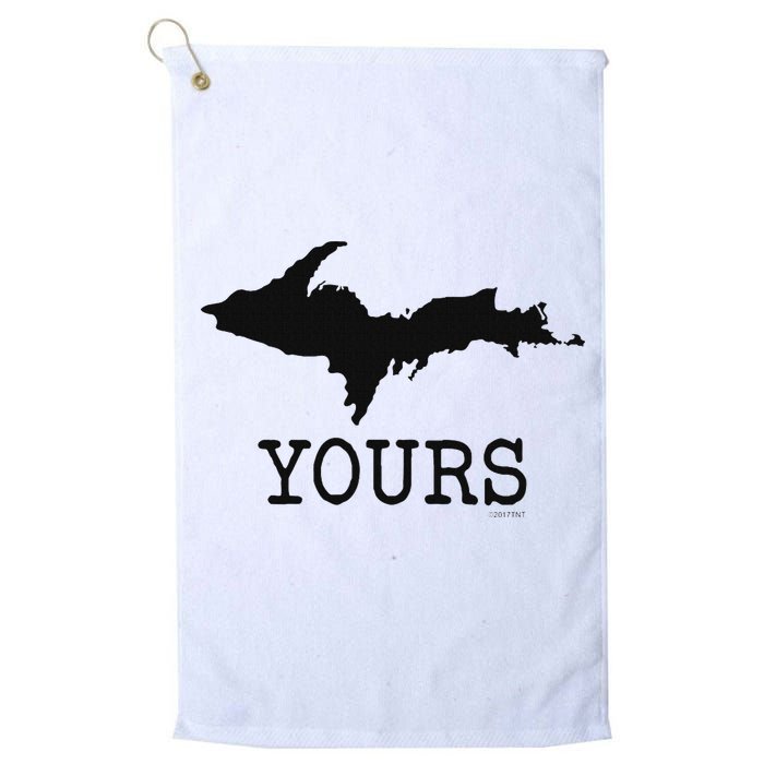 Yooper Michigan Upper Peninsula Up Yours Golf Towel