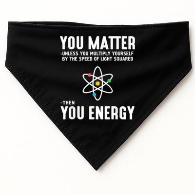 You Matter Unless You Multiply Yourself By The Speed Of Light Squared Then You Energy USA-Made Doggie Bandana