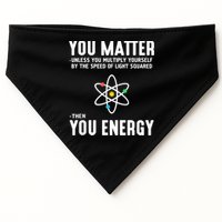 You Matter Unless You Multiply Yourself By The Speed Of Light Squared Then You Energy USA-Made Doggie Bandana