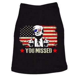 You Missed Usa Flag Donald Trump 2024 Rally Proud American Presidential Election Doggie Tank