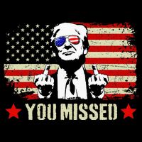 You Missed Usa Flag Donald Trump 2024 Rally Proud American Presidential Election Impact Tech Backpack