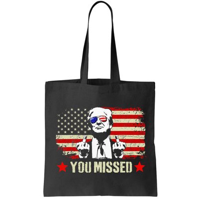 You Missed Usa Flag Donald Trump 2024 Rally Proud American Presidential Election Bag