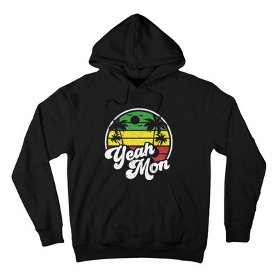 Yeah Mon Vintage Jamaica Reggae Jamaican Vacation Retro Gift Hoodie