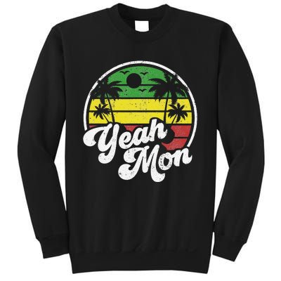 Yeah Mon Vintage Jamaica Reggae Jamaican Vacation Retro Gift Sweatshirt