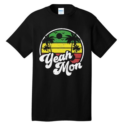 Yeah Mon Vintage Jamaica Reggae Jamaican Vacation Retro Gift Tall T-Shirt