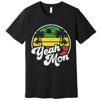 Yeah Mon Vintage Jamaica Reggae Jamaican Vacation Retro Gift Premium T-Shirt