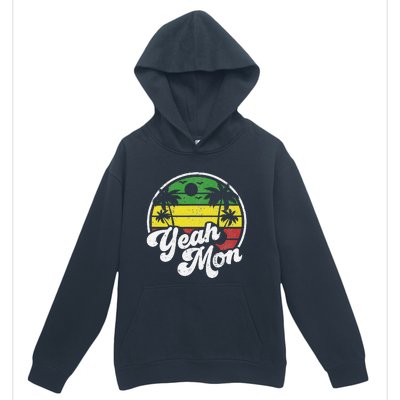 Yeah Mon Vintage Jamaica Reggae Jamaican Vacation Retro Gift Urban Pullover Hoodie