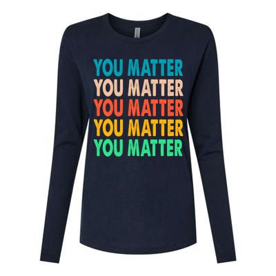 You Matter Vintage Kindness Tees Womens Cotton Relaxed Long Sleeve T-Shirt