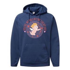 You're My Valentine Everyday Cupid Performance Fleece Hoodie