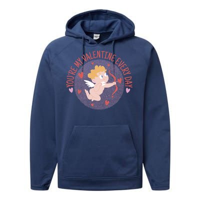 You're My Valentine Everyday Cupid Performance Fleece Hoodie