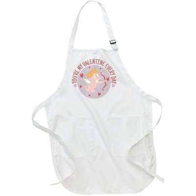 You're My Valentine Everyday Cupid Full-Length Apron With Pockets