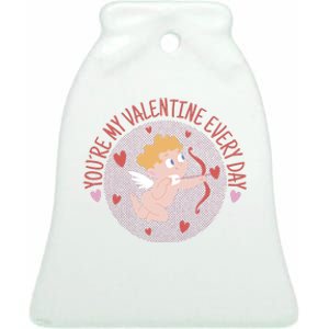 You're My Valentine Everyday Cupid Ceramic Bell Ornament