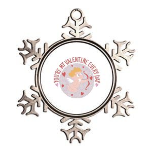 You're My Valentine Everyday Cupid Metallic Star Ornament