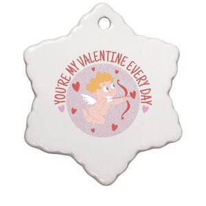 You're My Valentine Everyday Cupid Ceramic Star Ornament