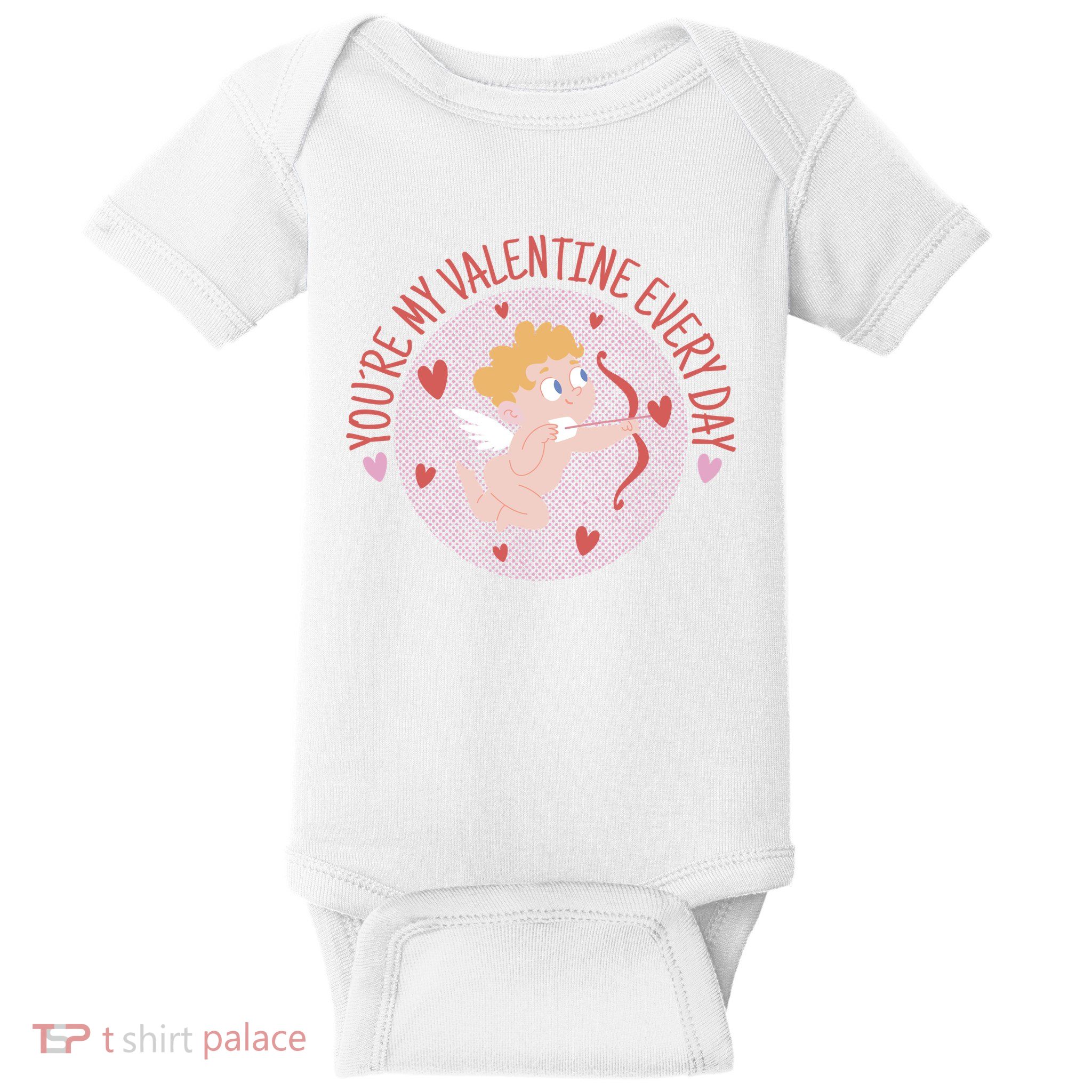 You're My Valentine Everyday Cupid Baby Bodysuit