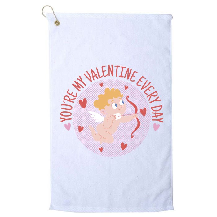 You're My Valentine Everyday Cupid Golf Towel