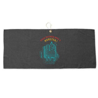 Your Mother Was A Hamster Large Microfiber Waffle Golf Towel