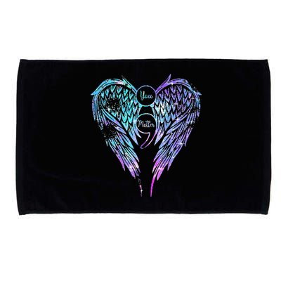 You Matter Wings Suicide Prevention Awareness (On Back) Microfiber Hand Towel