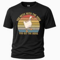 You Mess With The Honk You Get The Bonk Funny Retro Vintage Goose Performance Shirt