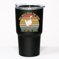You Mess With The Honk You Get The Bonk Funny Retro Vintage Goose Tumbler