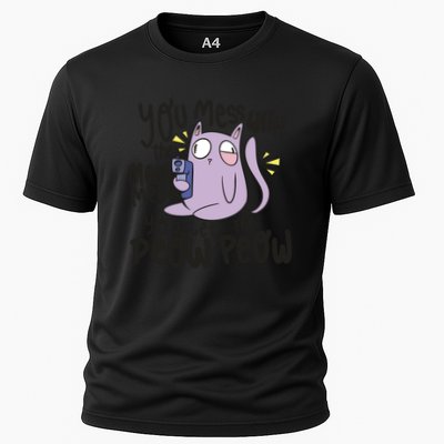 You Mess With The Meow Funny Cat Cooling Performance Crew T-Shirt